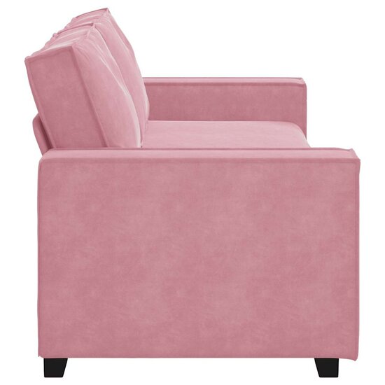 Driezitsbank Fluweel 180 cm Roze