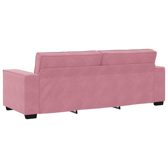 Driezitsbank Fluweel 180 cm Roze
