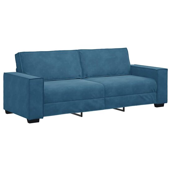 2-Delige Loungeset Met Kussens Fluweel Blauw