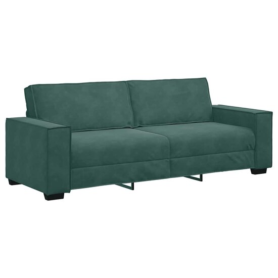 2-Delige Loungeset Met Kussens Fluweel Donkergroen