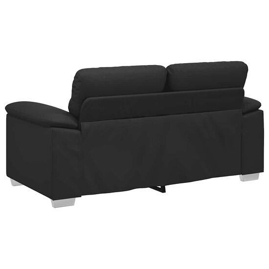 Tweezitsbank Kunstleer 120 cm Zwart