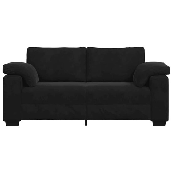 Loveseat Bank Fluweel 140 cm Zwart
