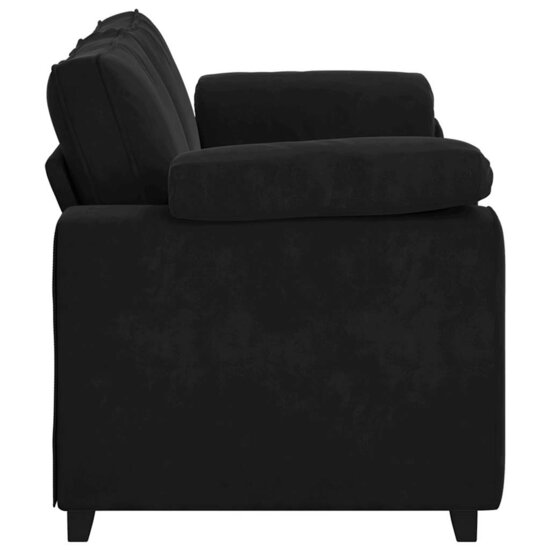 Loveseat Bank Fluweel 140 cm Zwart