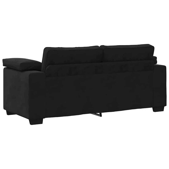 Loveseat Bank Fluweel 140 cm Zwart