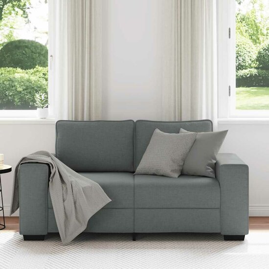 2-Zitsbank Stof 120 cm Donkergrijs