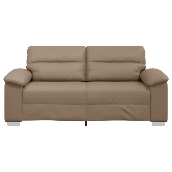 Tweezitsbank Kunstleer Kleurig 140 cm Cappuccino