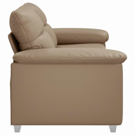 Tweezitsbank Kunstleer Kleurig 140 cm Cappuccino