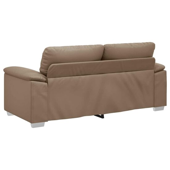Tweezitsbank Kunstleer Kleurig 140 cm Cappuccino