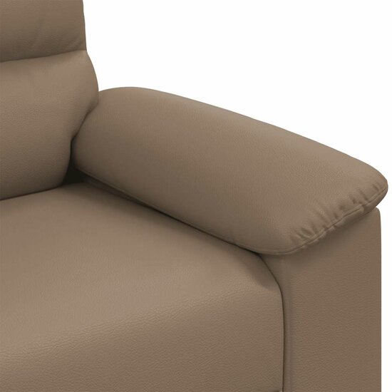 Tweezitsbank Kunstleer Kleurig 140 cm Cappuccino