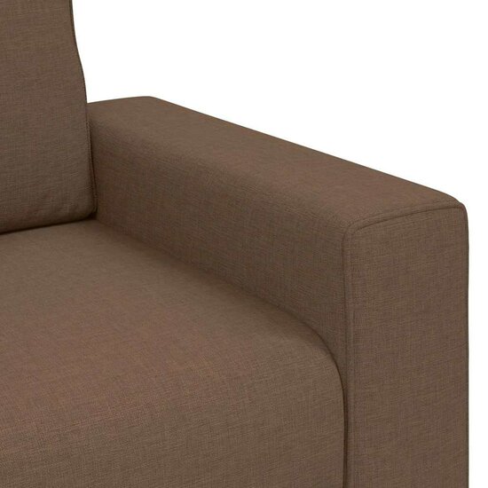 2-Delige Loungeset Met Kussens Stof Bruin
