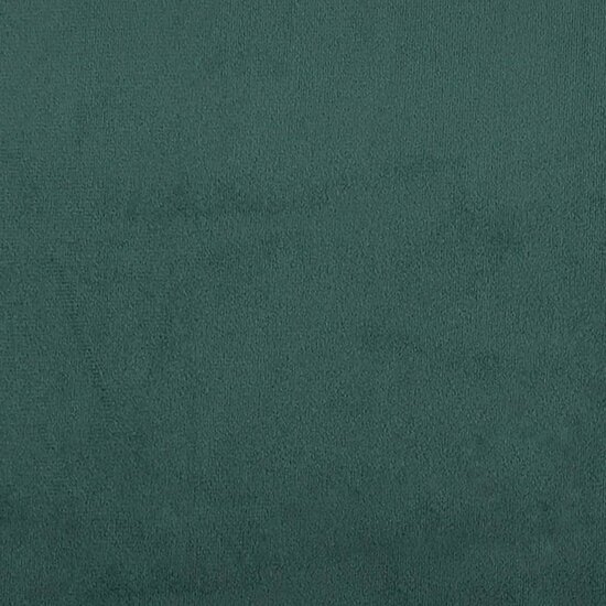 Slaapbank 2-Zits Met Voetenbank Fluweel Donkergroen