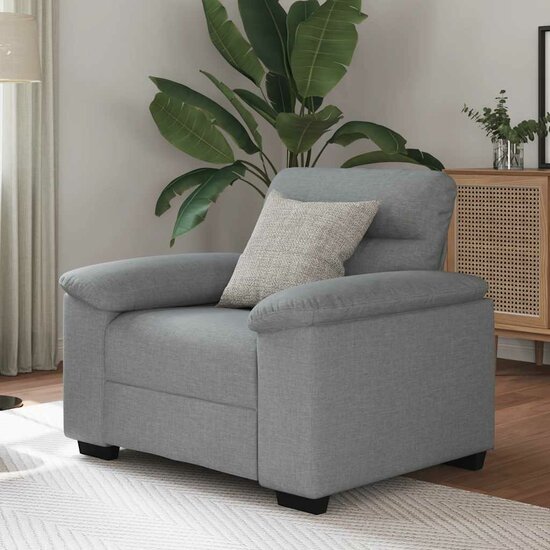 Fauteuil Stof 60 cm Lichtgrijs
