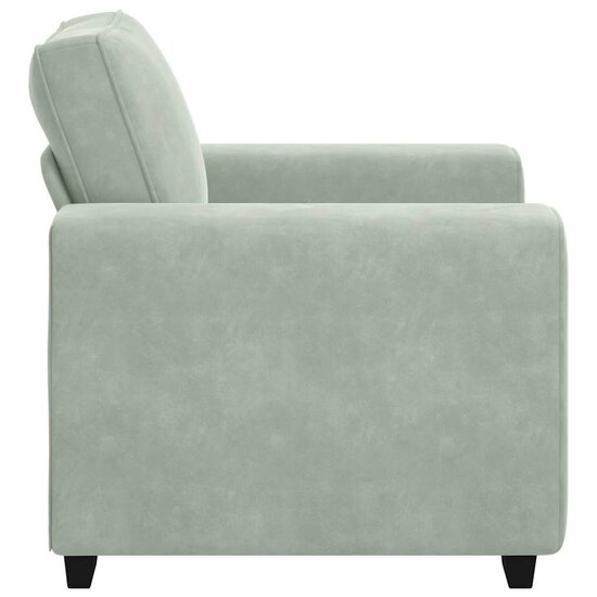 Fauteuil Fluweel 60 cm Lichtgrijs