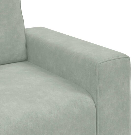 Fauteuil Fluweel 60 cm Lichtgrijs
