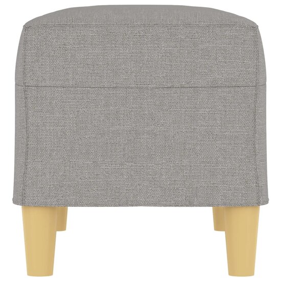 Bankje Stof 70 x 35 x 41 cm Lichtgrijs