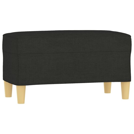 Bankje Stof 70 x 35 x 41 cm Zwart