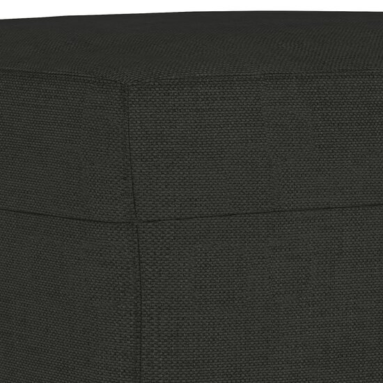 Bankje Stof 70 x 35 x 41 cm Zwart