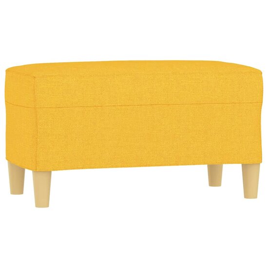 Bankje Stof 70 x 35 x 41 cm Lichtgeel
