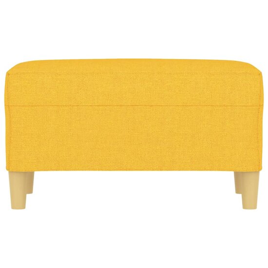 Bankje Stof 70 x 35 x 41 cm Lichtgeel
