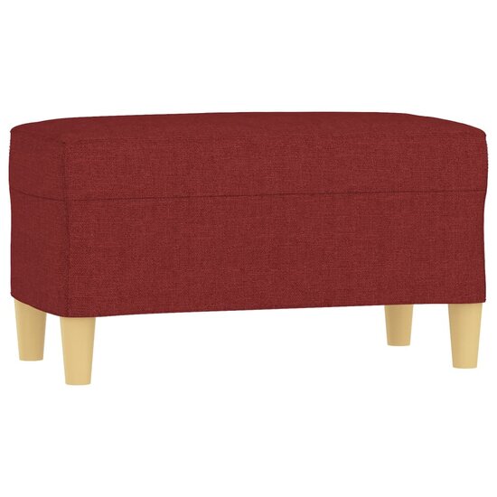 Bankje Stof 70 x 35 x 41 cm Wijnrood