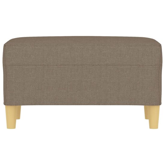 Bankje 70x35x41 cm stof taupe