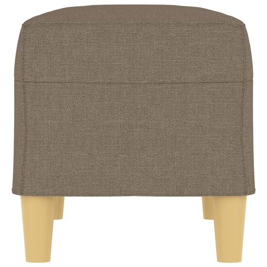Bankje 70x35x41 cm stof taupe