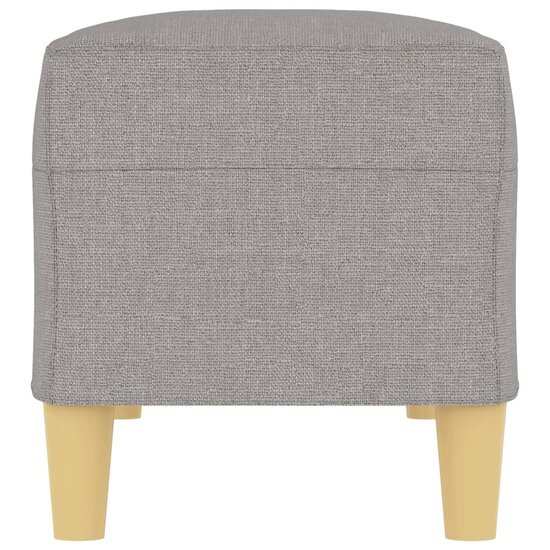 Bankje 100x35x41 cm stof lichtgrijs