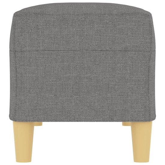 Bankje 100x35x41 cm stof donkergrijs