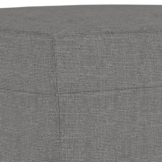 Bankje 100x35x41 cm stof donkergrijs
