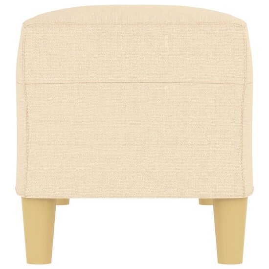 Bankje 100x35x41 cm stof cr&egrave;mekleurig
