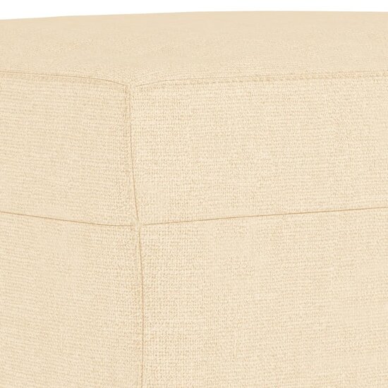 Bankje 100x35x41 cm stof cr&egrave;mekleurig