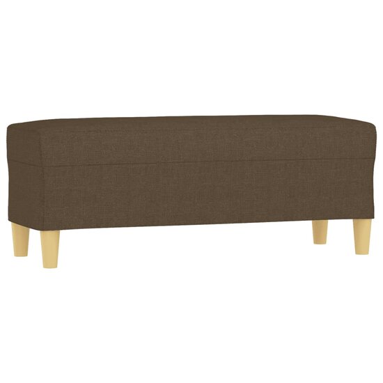 Bankje Stof 100 x 35 x 41 cm Bruin