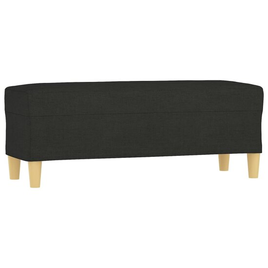 Bankje Stof 100 x 35 x 41 cm Zwart