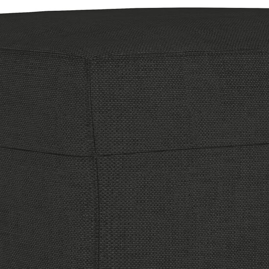 Bankje Stof 100 x 35 x 41 cm Zwart
