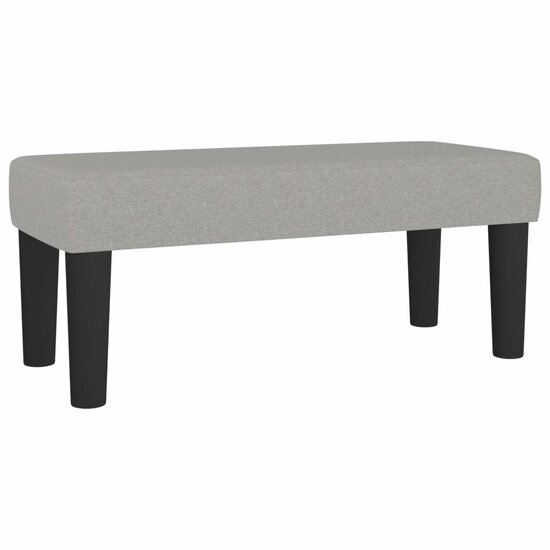 Bankje Stof 70 x 30 x 30 cm Lichtgrijs