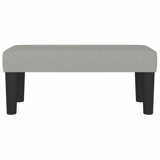 Bankje Stof 70 x 30 x 30 cm Lichtgrijs