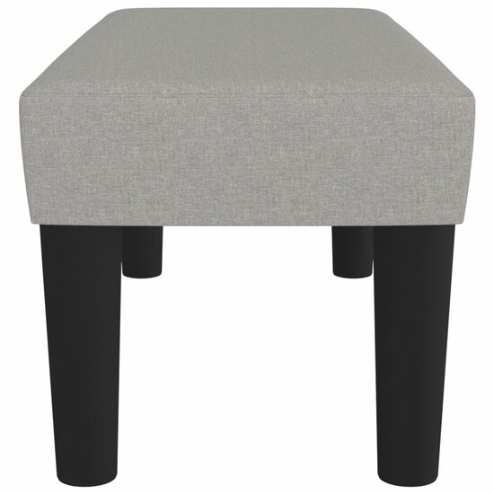 Bankje Stof 70 x 30 x 30 cm Lichtgrijs