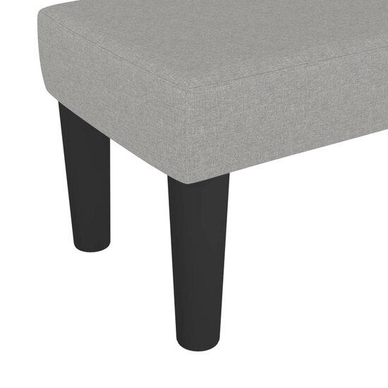 Bankje Stof 70 x 30 x 30 cm Lichtgrijs