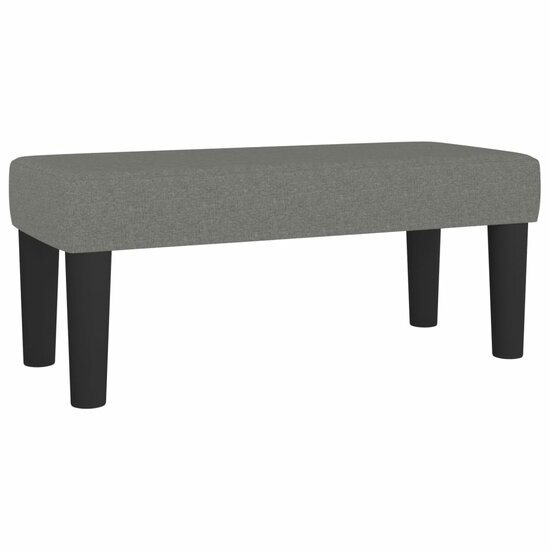 Bankje Stof 70 x 30 x 30 cm Donkergrijs