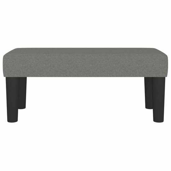 Bankje Stof 70 x 30 x 30 cm Donkergrijs