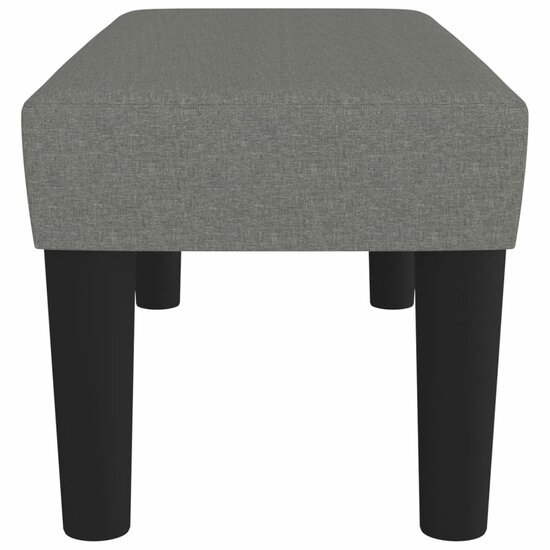 Bankje Stof 70 x 30 x 30 cm Donkergrijs