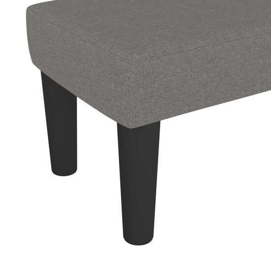 Bankje Stof 70 x 30 x 30 cm Donkergrijs