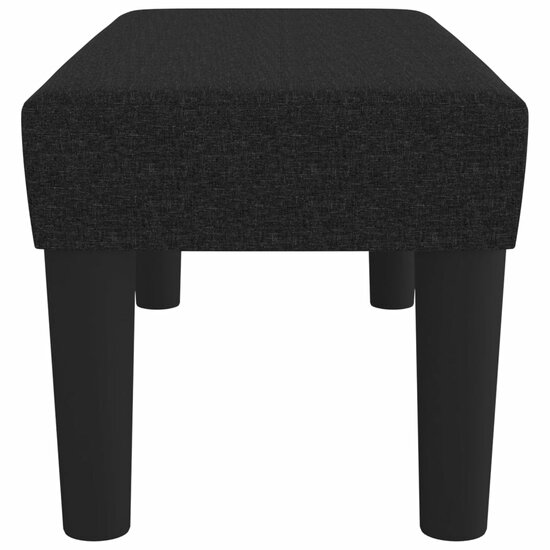 Bankje 70x30x30 cm stof zwart