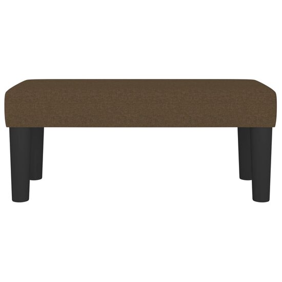 Bankje 70x30x30 cm stof bruin