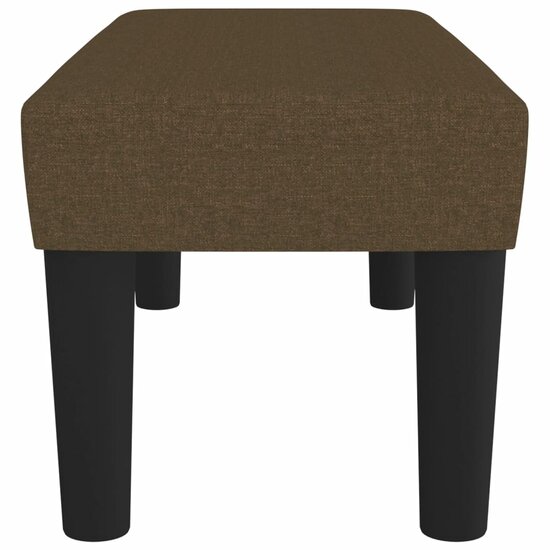 Bankje 70x30x30 cm stof bruin