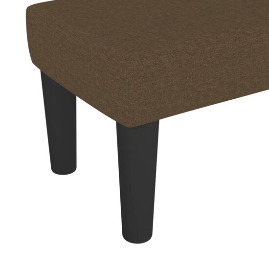 Bankje 70x30x30 cm stof bruin