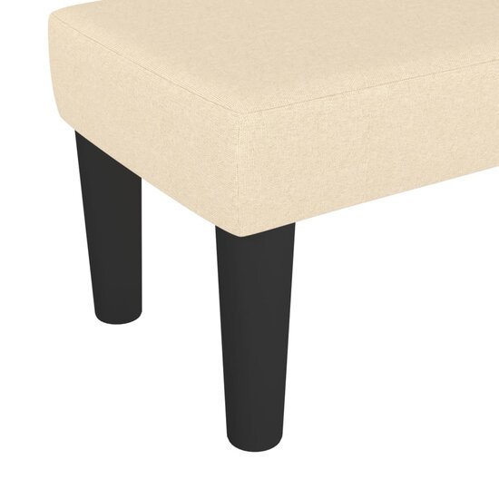 Bankje Stof Kleurig 70 x 30 x 30 cm Cr&egrave;me