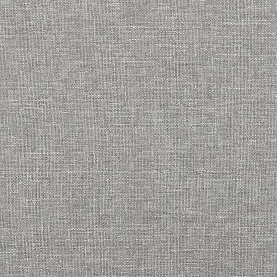 Bankje 70x30x30 cm stof lichtgrijs