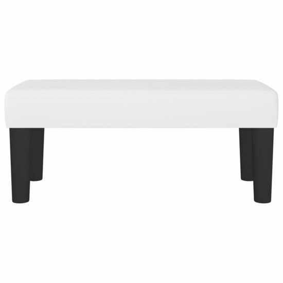 Bankje 70x30x30 cm kunstleer wit