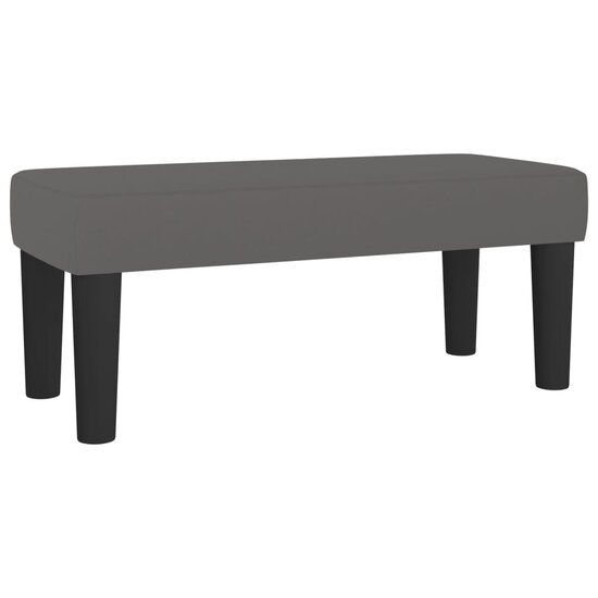 Bankje Kunstleer 70 x 30 x 30 cm Grijs